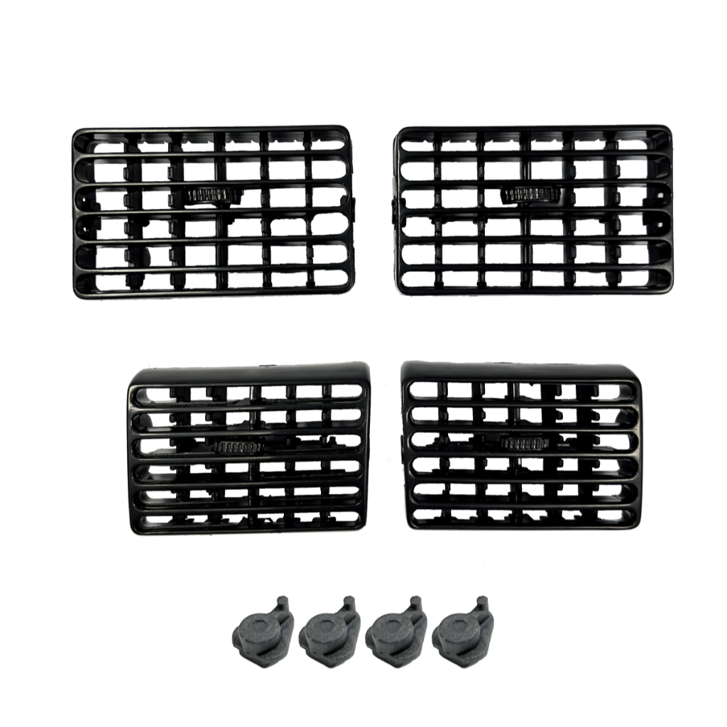 Kit Difusor Ar Central/lateral Uno 95/09 E Mille Preto em Oferta na Shopee