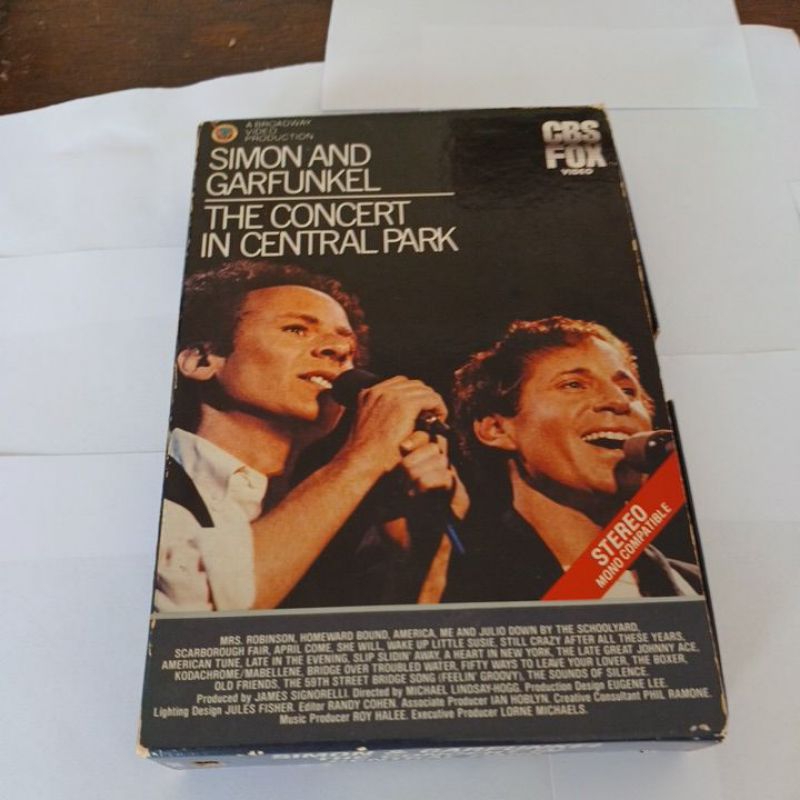 Vhs Simon and garfunkel the concert in central Park 1983 original seminovo novo importado usa