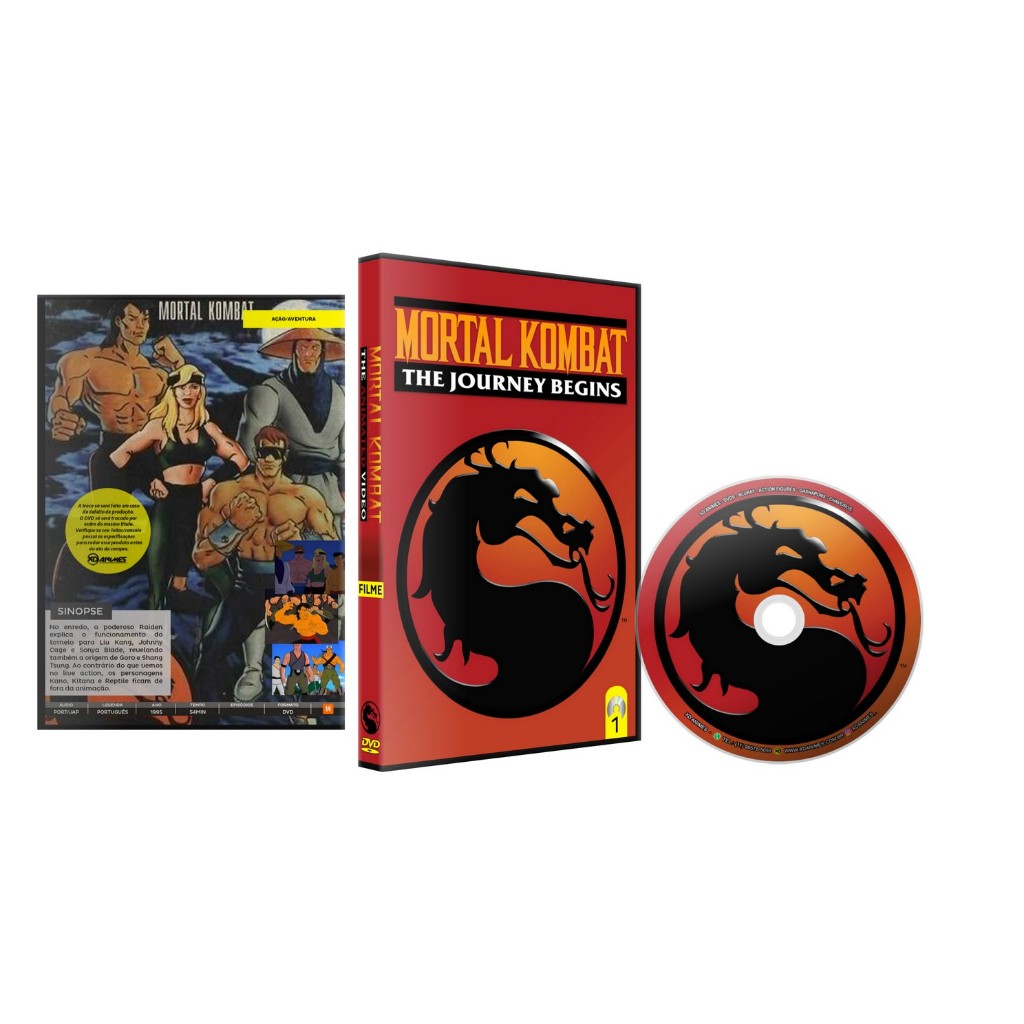 Dvd Mortal Kombat A Jornada Começa 1995 Dual Áudio