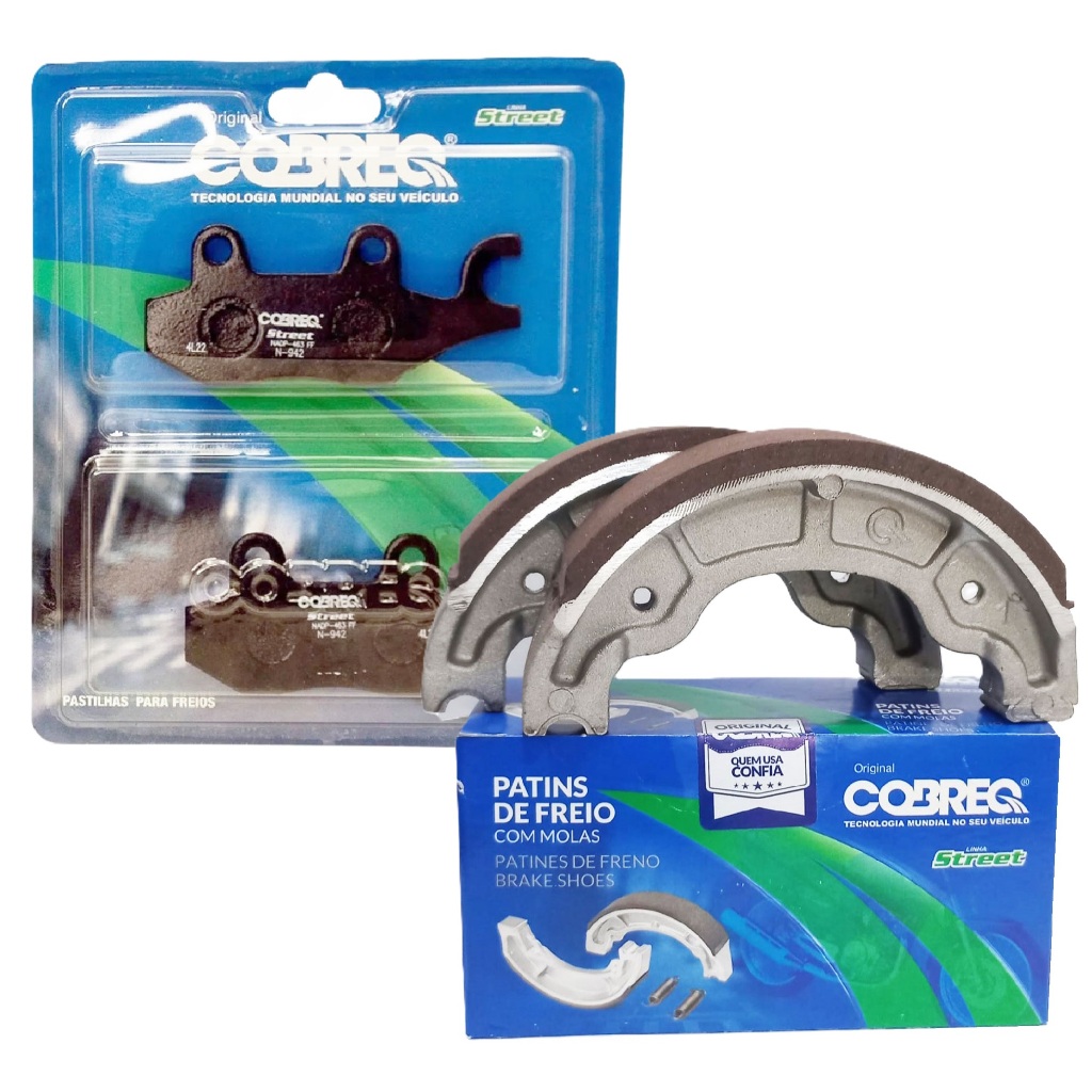 Kit Pastilha e Lona de Freio P/ Suzuki Yes 125 Cobreq em Oferta na Shopee