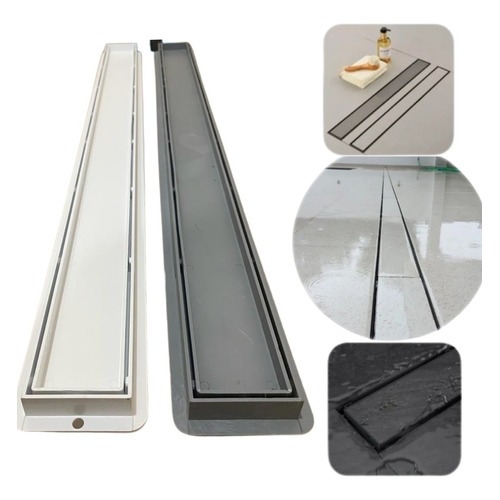 Ralo Banheiro Linear Oculto Seca Piso 6x70 Invisível Sifonado