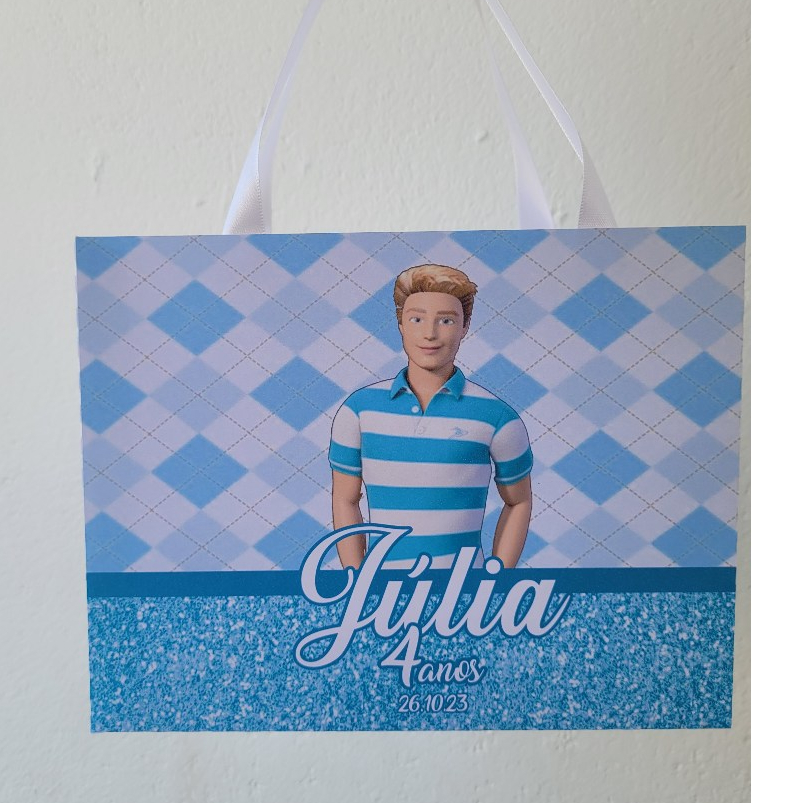 Sacolinha Ken Personalizada (Barbie) / sacolinha surpresa/ festa personalizada  / lembrancinhas
