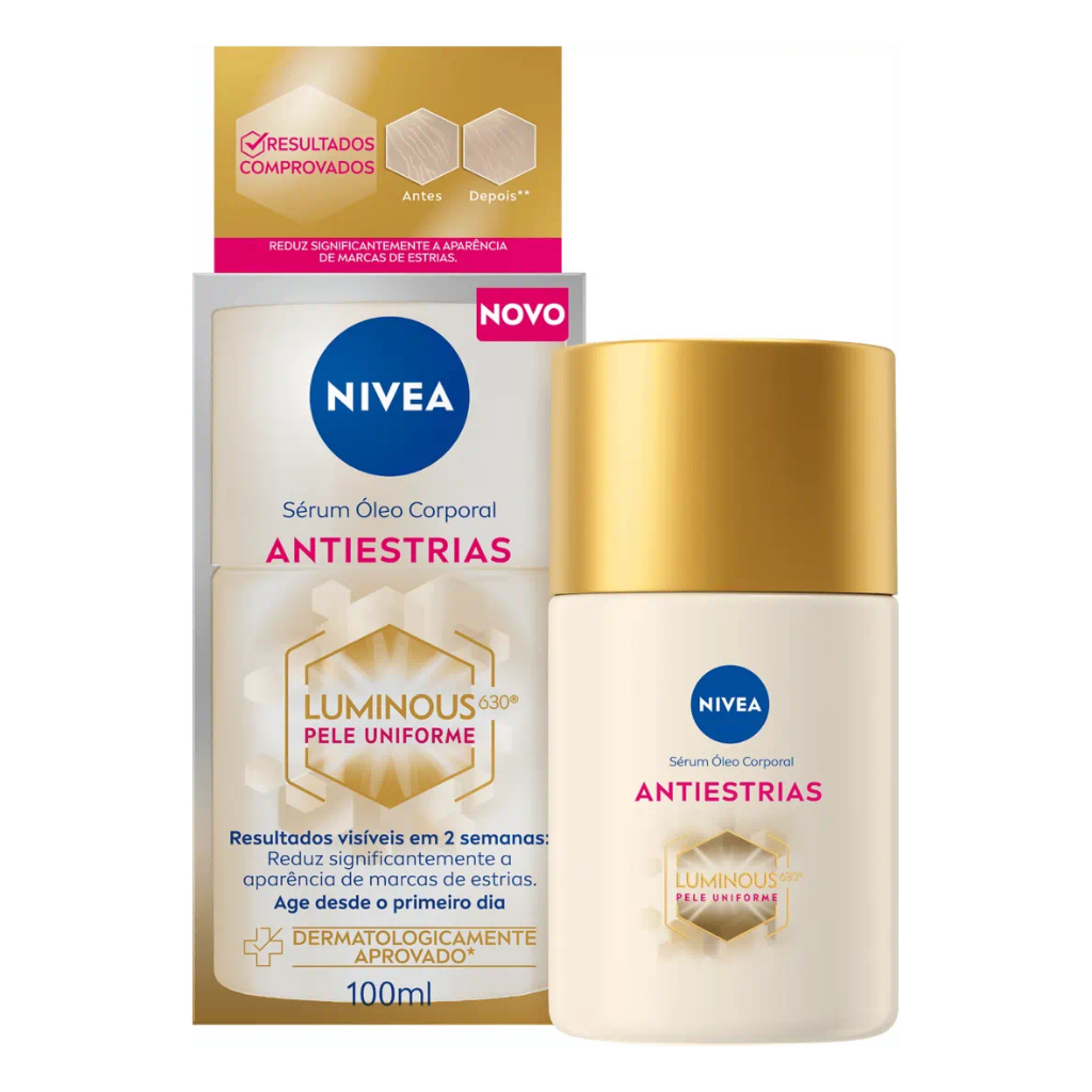 Sérum Óleo Corporal Anti-Estrias Luminous 630 Pele Uniforme 100ml Nivea