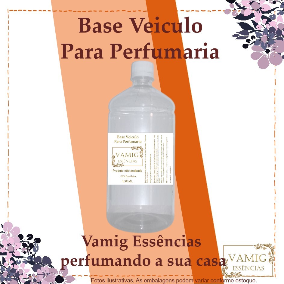 Base para Perfumes Aromatizadores 1 litro kit com 2unds