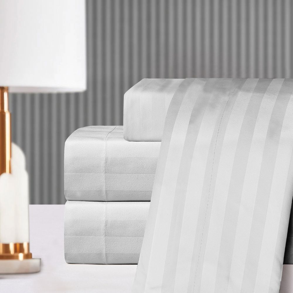 Jogo de Lençol King 4 Peças Florence Percal 400 Fios Hotelaria em Oferta na Shopee