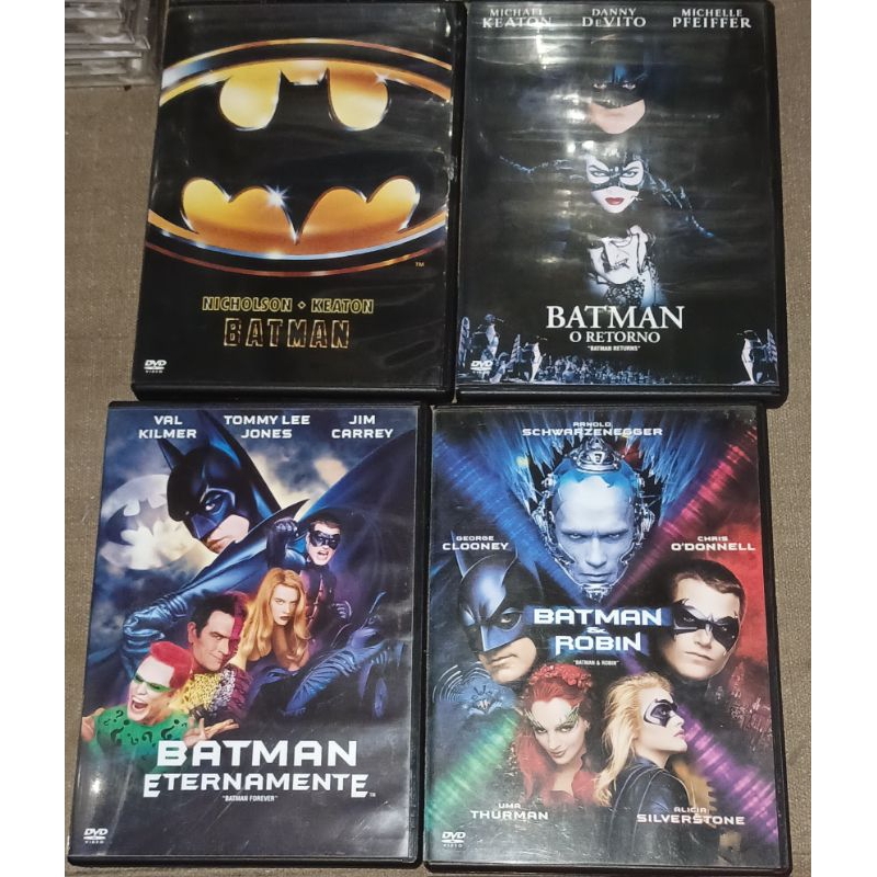 DVD Batman Nicholson keaton - o retorno - eternamente - Batman e Robin 1082