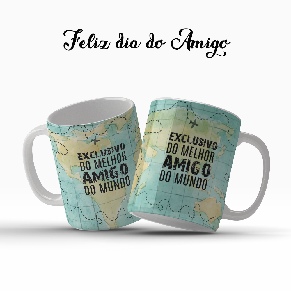 Caneca Dia do Amizade Exclusivo do Melhor Amigo do Mundo Best Friends Presente Relampâgo — R$ 19,99 em Shopee