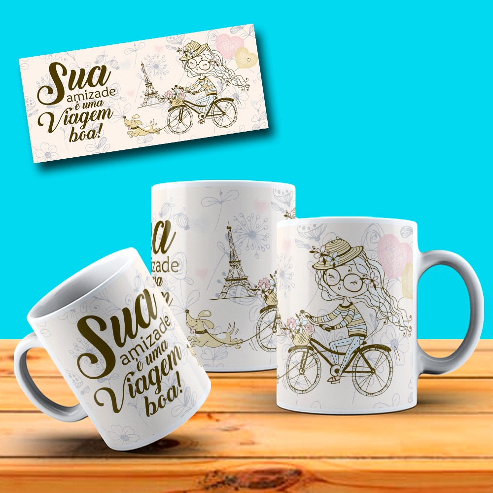 Caneca Dia Do Amigo Amigos Sua Amizade É Uma Viagem Boa Presente Especial OFERTA RELAMPÂGO