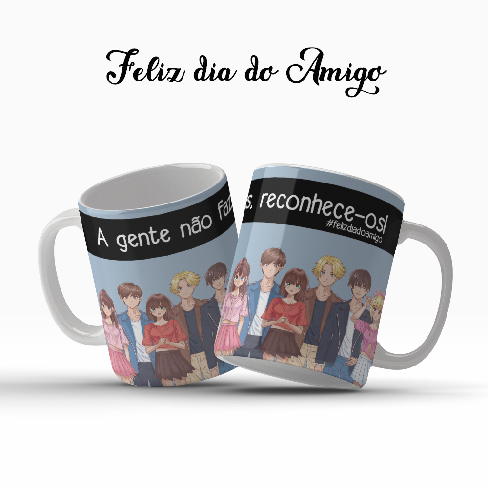 Caneca Dia Do Amigo Amizade Reconhece-os Best Friends Presente Especial OFERTA RELAMPÂGO