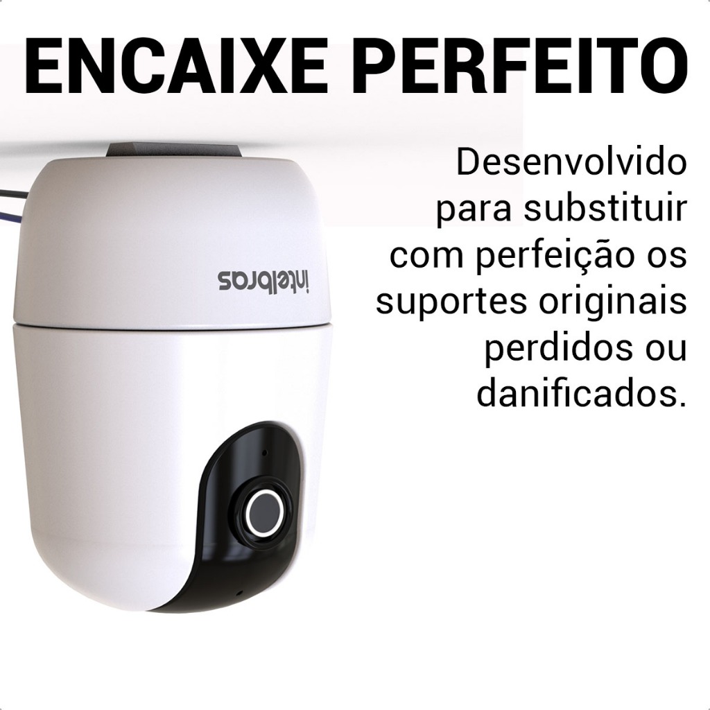 Suporte de Teto e Parede para Câmera Segurança Intelbras Im4/ime 360