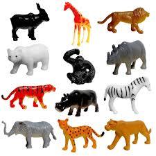 Kit de Animais da Selva Animais Miniatura Floresta Fazenda Dinossauros Em Miniatura De Brinquedo