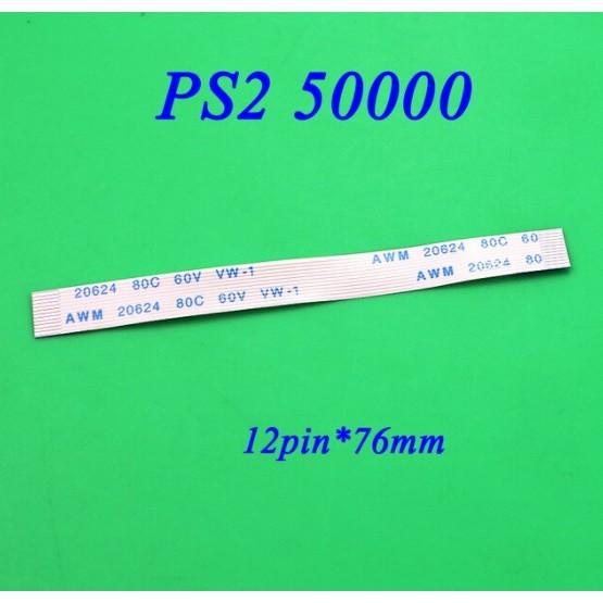 kit 02 Cabo Flat Compatível com as Series SCPH-50XXX Para Placa Power Reset PS2 Playstation 2 Fat