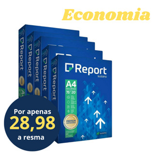Papel Sulfite A4 Report 2500 Folhas 5 resmas em Oferta na Shopee