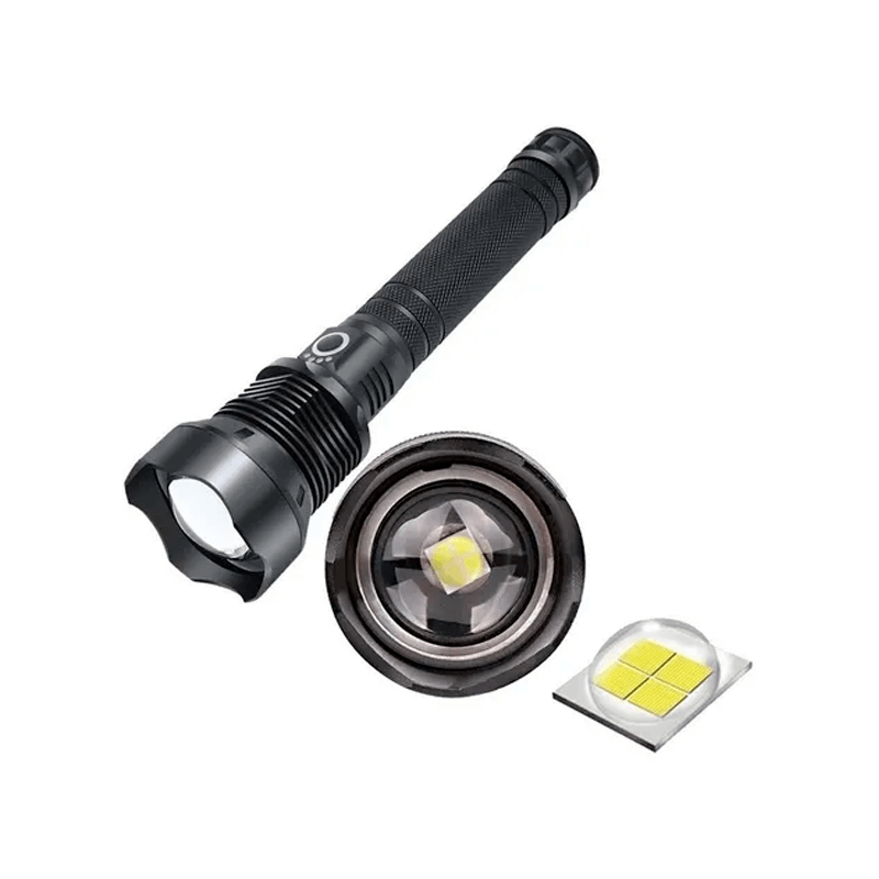 Lanterna Tática Militar XH-P90 Camping LED Holofote Esporte Noturno Bm8503 Original Com Indicador