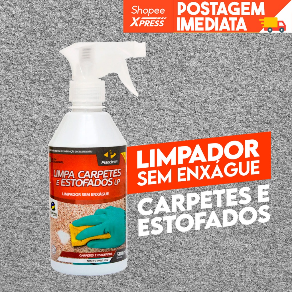 Limpa Estofados Carpetes Pisoclean Sem Enxaguê 500Ml