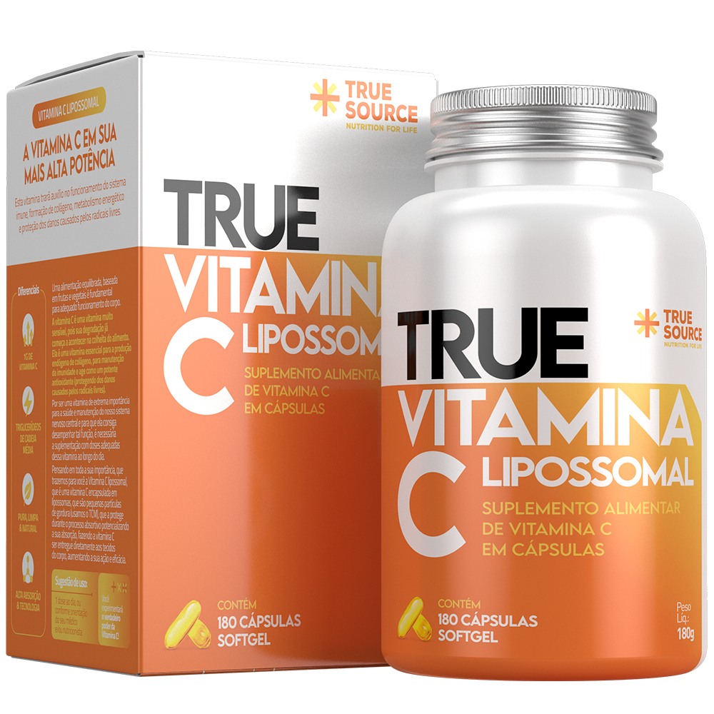 True Vitamina C Lipossomal em Cápsulas - True Source
