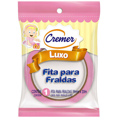 3 UNID Fita para Fraldas Luxo - ROSA — imagem 2 de 2