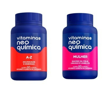 Kit Suplemento Vitamina Neo Química Mulher + A-Z 60 Comprimidos