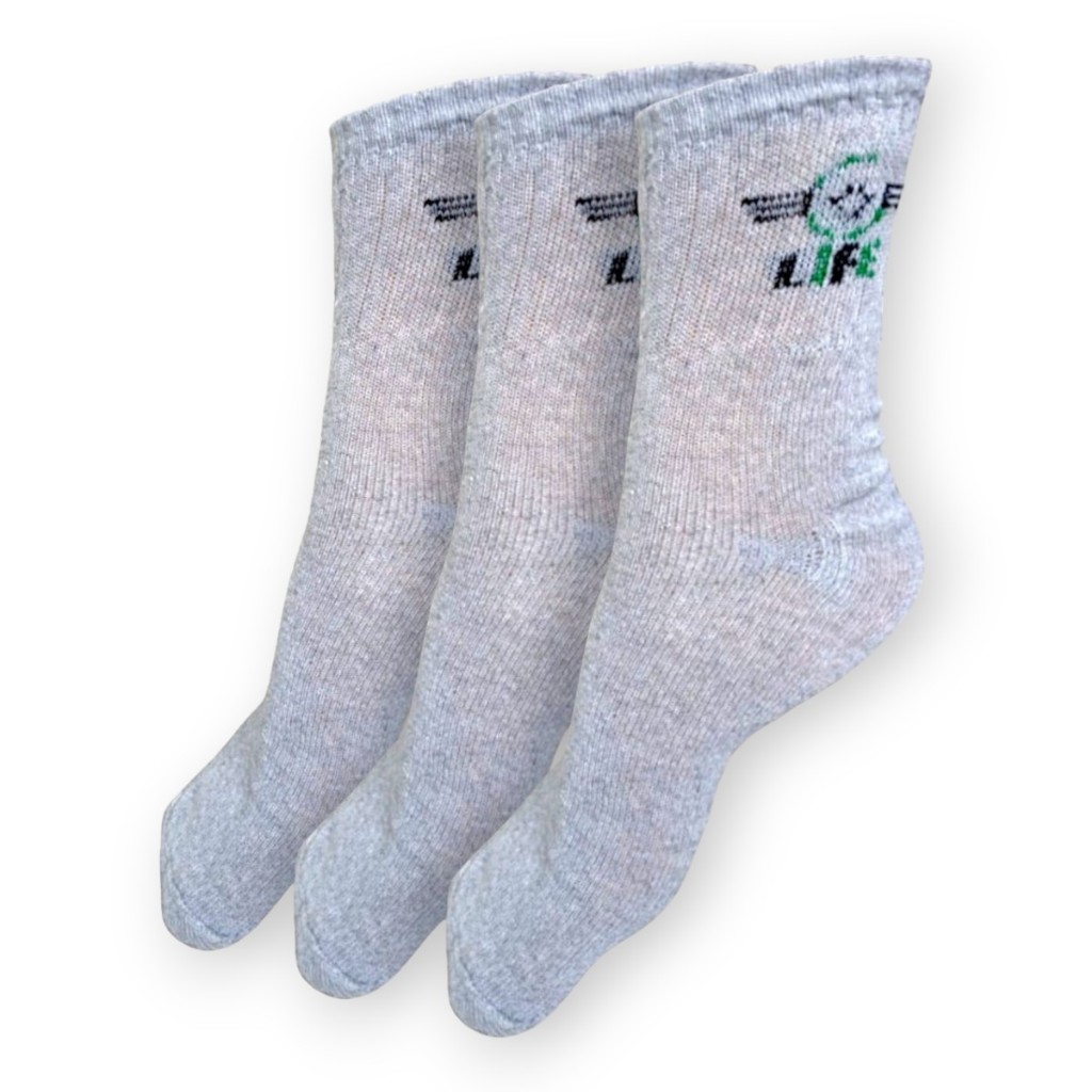 Kit 3 Meia Esporte Confortável Barata Sport Masculina Respirável Dia a Dia Básica 39 a 43 1002-3