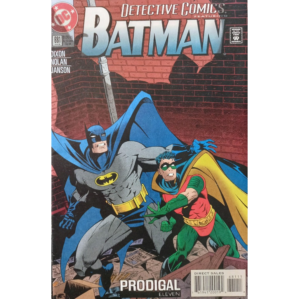 Hq DC Batman Detective Comics 681  - Vintage - Importada - 1995 - DC Comics