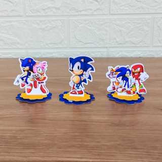 Kit Aplique 3D Sonic Tag Personalizada Festa Lembrancinha em Oferta na Shopee