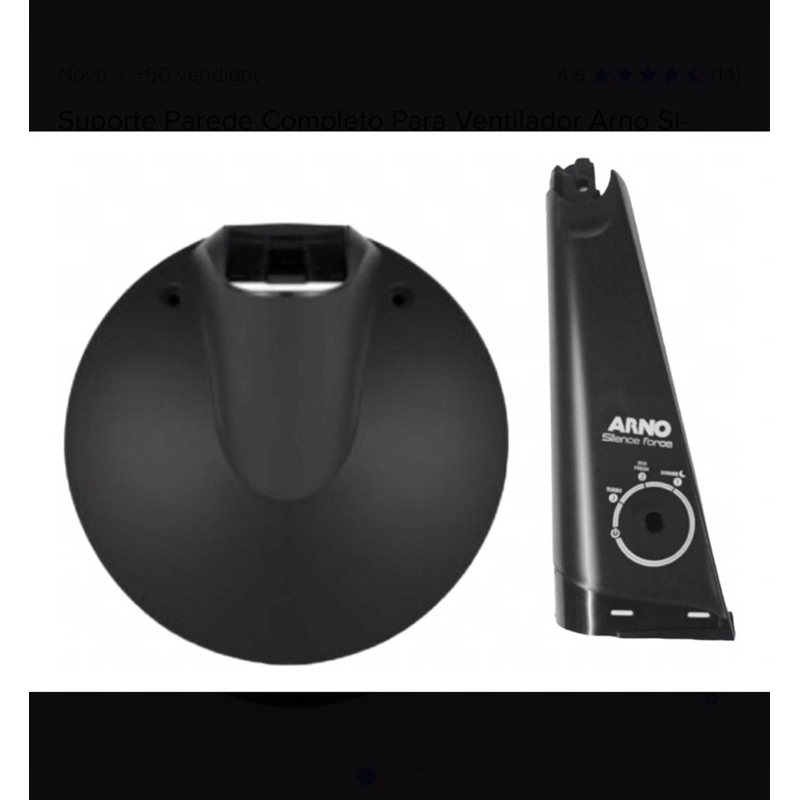 Suporte Parede + coluna Para Ventilador Arno Silêncio Maxx