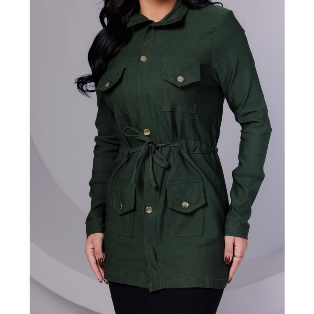 Parka Feminina Jaqueta Casaco Sobretudo Promoçao Envio Rapido Bengaline Promoção