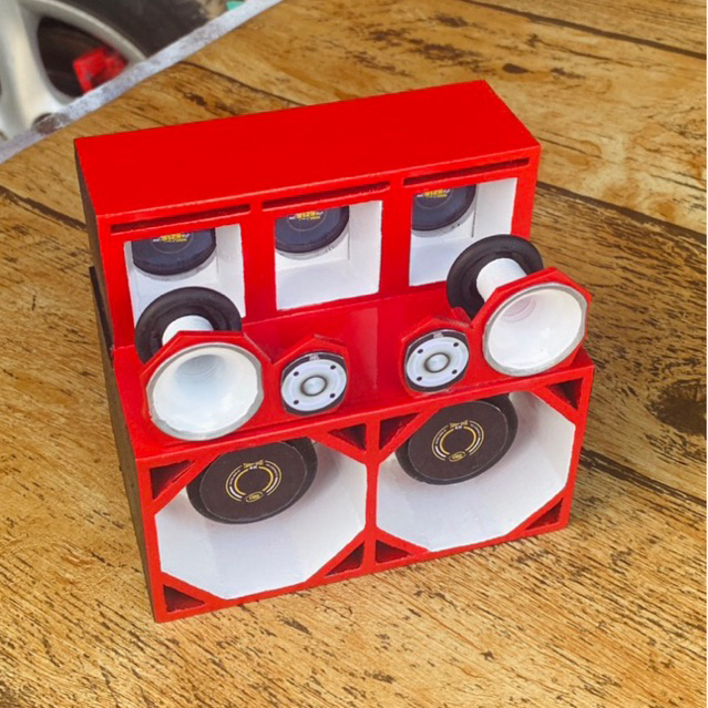caixa de som mini paredão, bluetooth, bateria recarregável