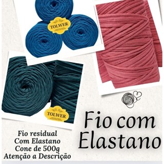 FIO DE MALHA PARA CROCHÊ 1 CONE DE 500 GRAMAS - MALHA FINA em Oferta na Shopee