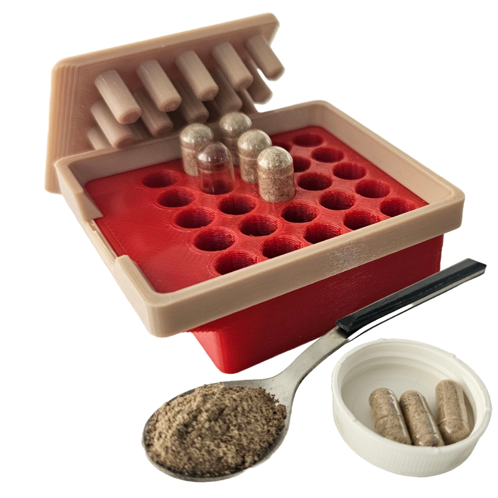 Encapsuladora Manual com 25 furos (Todos os tamanhos) bio-resistente para produzir suplementos