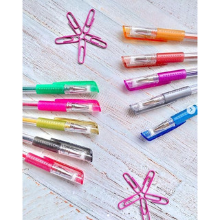 Kit Com6/8/10/12/24/36 Uni Canetas Gel Cheirinho de Frutas Coloridas Perfumadas Brilhante Glitter Neon Tons PastelMostra
