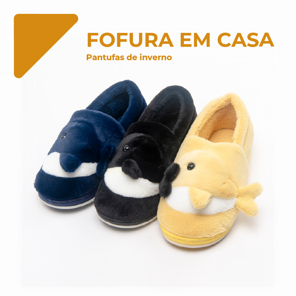 Pantufa Chinelo De Casa Feminina Menina Pelúcia Confortável Inverno  TX4119GF