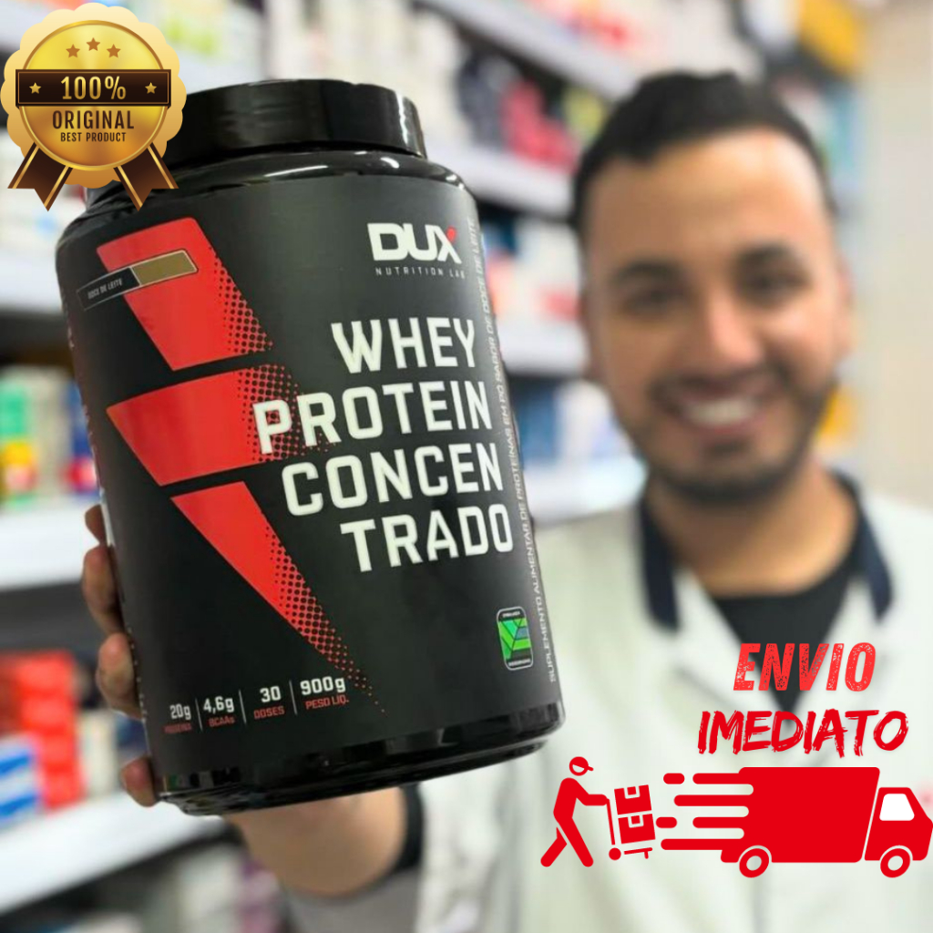 WHEY PROTEIN CONCENTRADO DUX NUTRITION POTE 900g