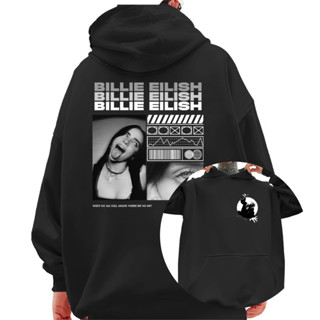 Moletom Canguru Blusa de Frio Billie Eilish Fotos Preto e Branco Pop em Oferta na Shopee