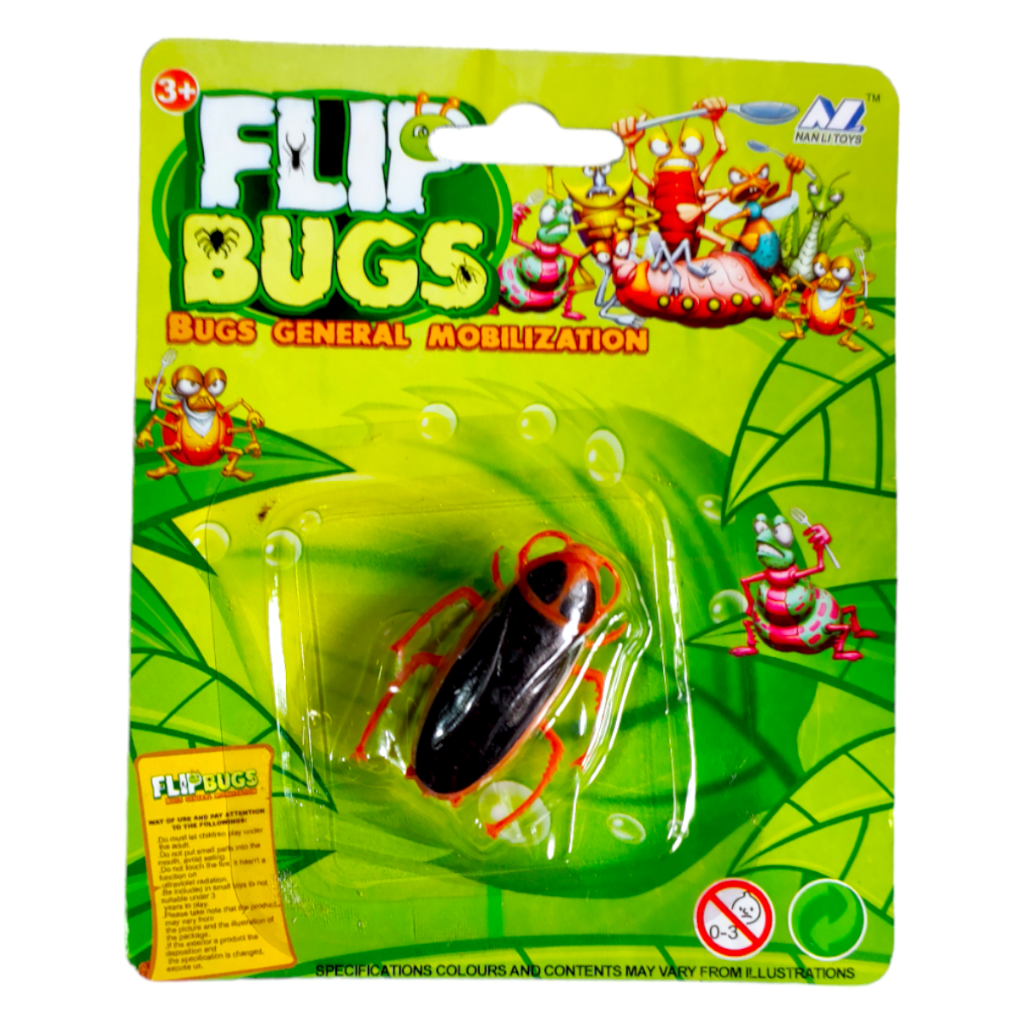 Brinquedo Animal Inseto Barata Gruda na Parede Pegadinha Criança Divertido Baratinha FLIP BUGS