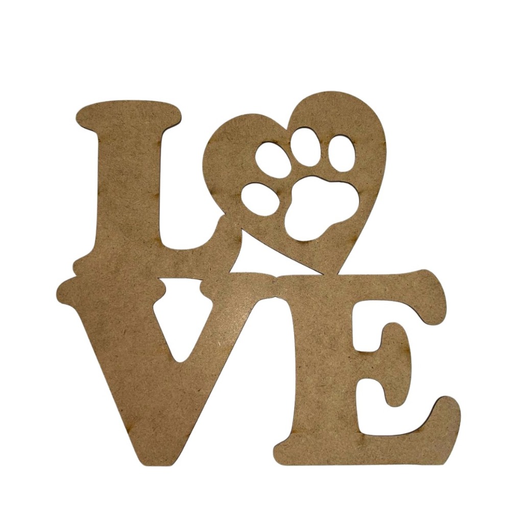 Placa Para Decoração Parede Pata Gato e Cachorro 20x20cm em Oferta na Shopee