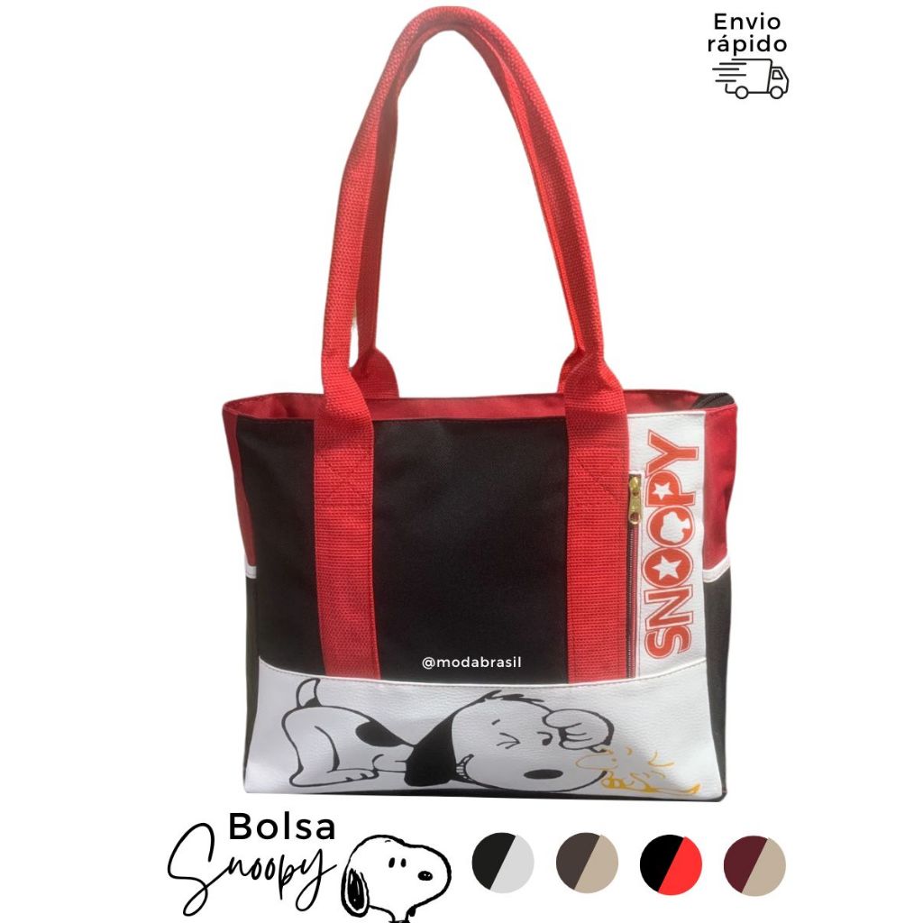 Bolsa do Snoopy Escola Faculdade