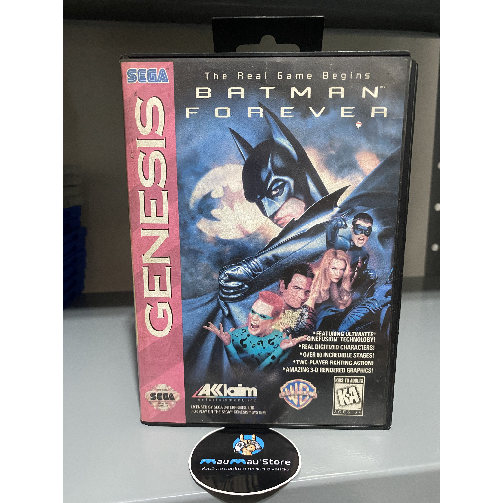 Batman Forever Mega Drive - Original Usado Jogos de Ação Jogos de Mega Drive Sega Genesis