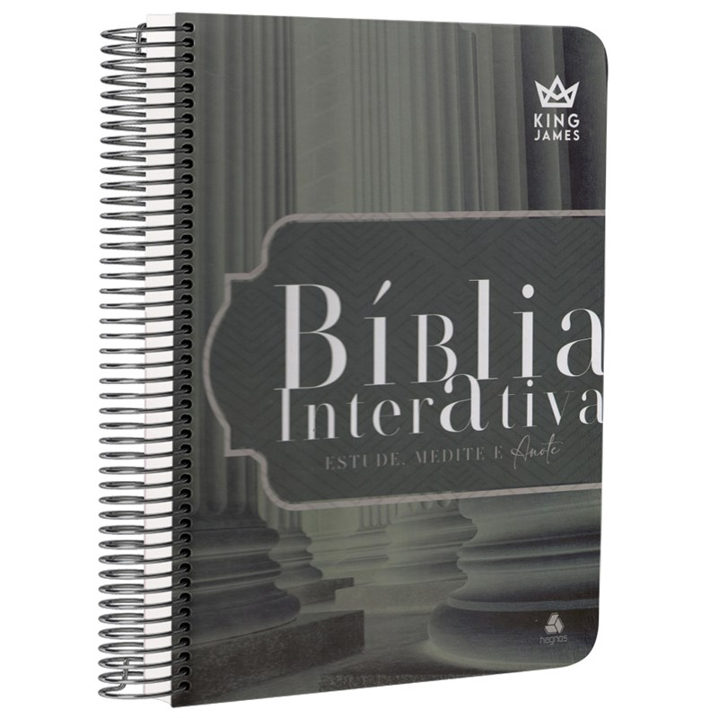 Bíblia de Estudo Interativa | KJC | Letra Normal | Capa Dura Espiral Amparo em Oferta na Shopee
