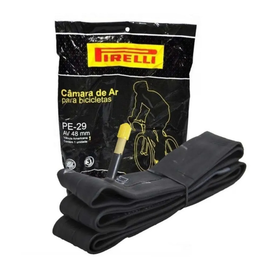 Câmara De Ar Pirelli Aro 29 x 1.75 /2.35 48mm Schrader Grossa Bike Bicicleta Mtb em Oferta na Shopee