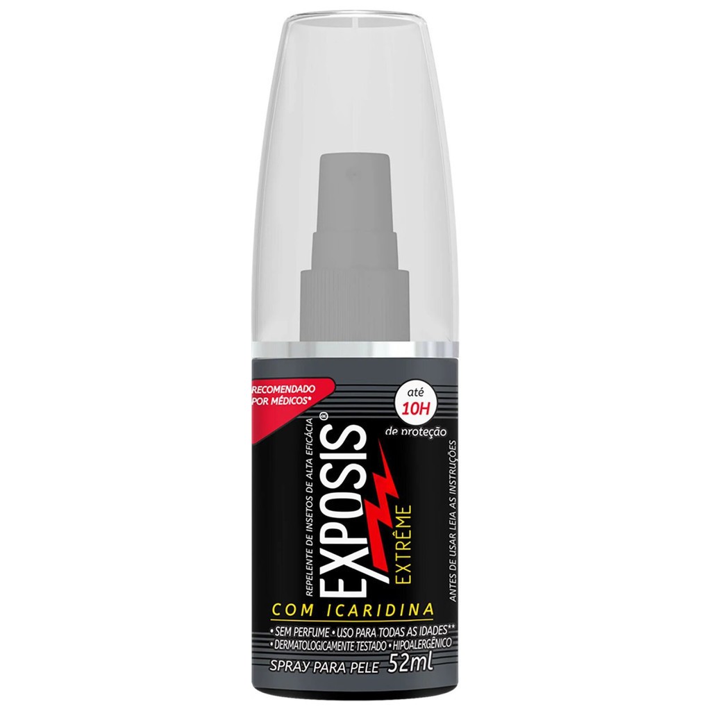 Repelente de Insetos Exposis Extreme SPRAY Adulto Infantil Hipoalergênico 52ml