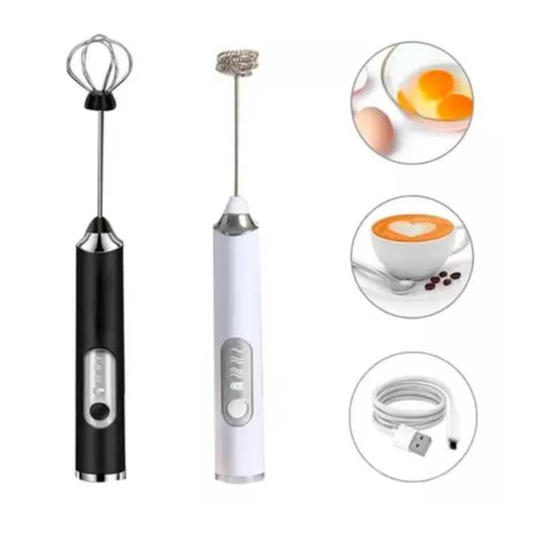 Misturador Mixer Leite, Bebidas E Ovos Portátil Elétrico 2 refil