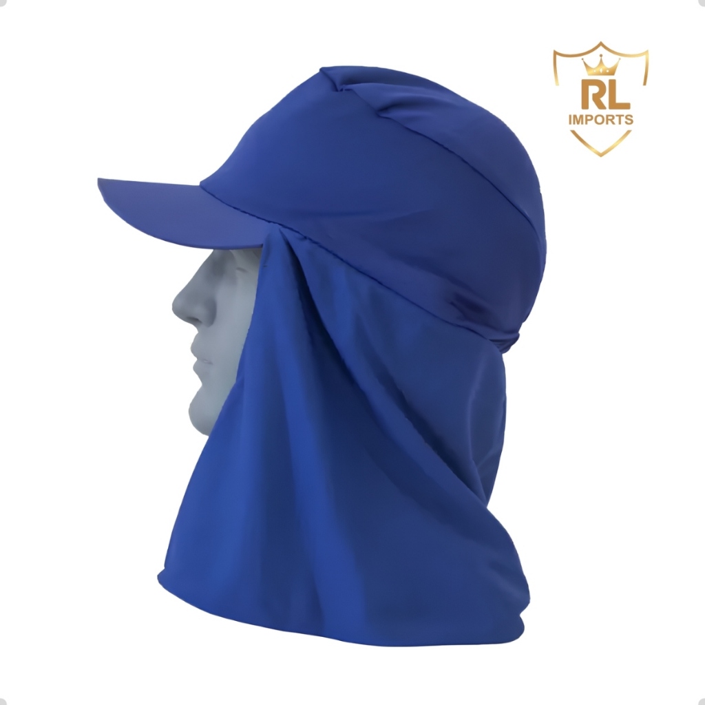 Kit 2 Bonés Touca Arabe Helanca Prime Pescador Proteção Solda Soldador Sol em Brim