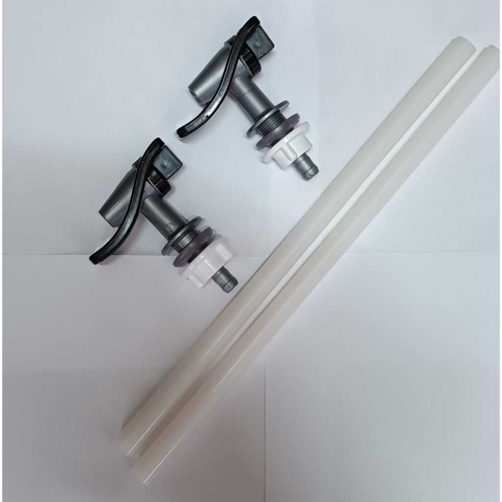 Kit 2 mangueiras de silicone + 2 torneiras para Bebedouro Esmaltec EGC35B original
