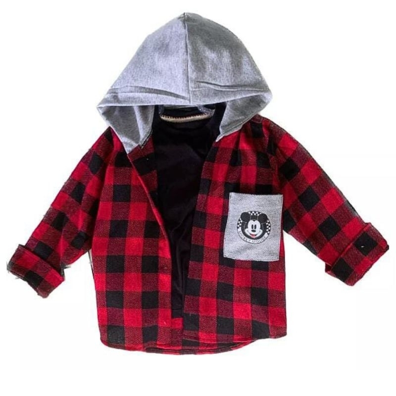 blusa flanela com capuz infantil vermelha unissex quentinha escola festas passeio promoção