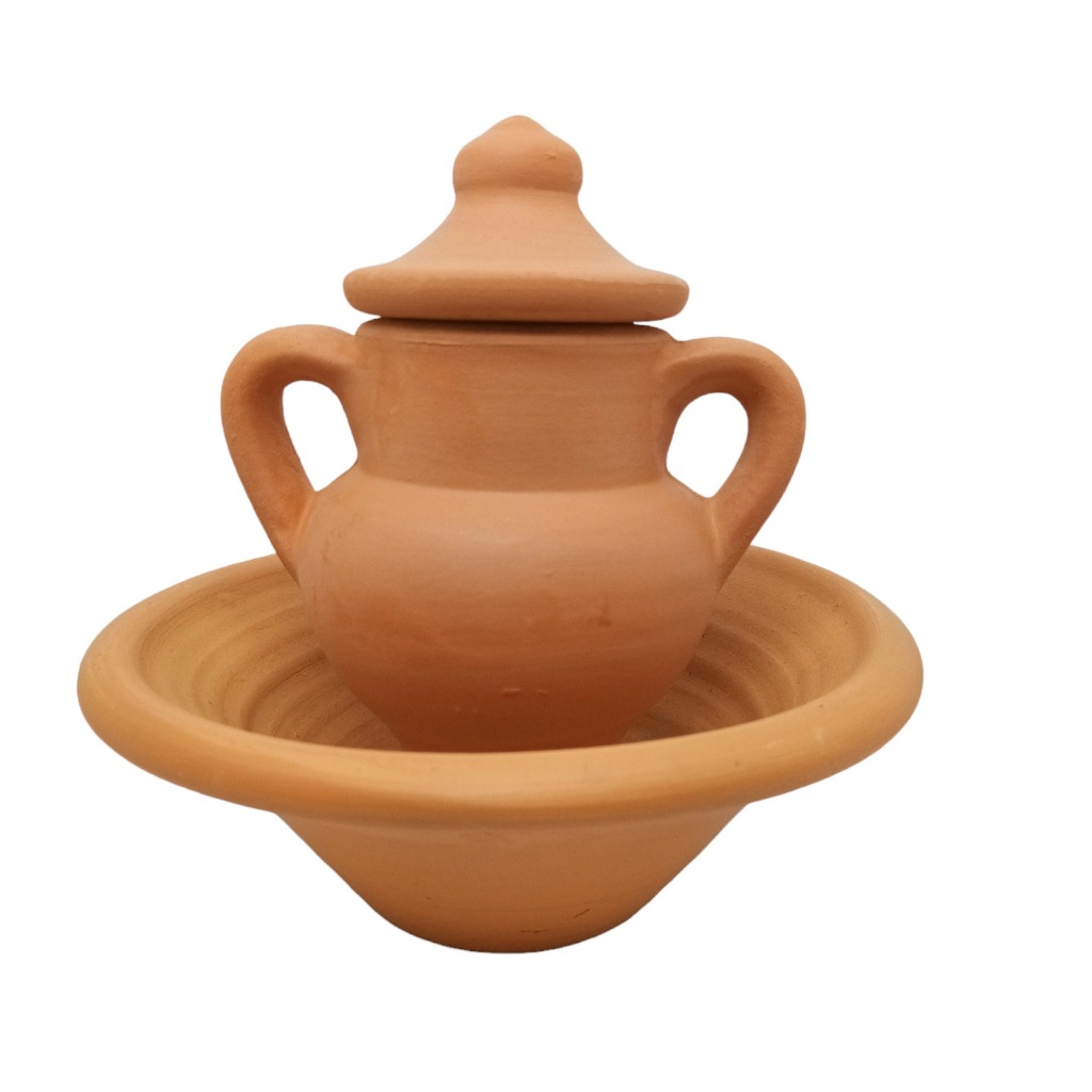 Quartinha De Barro 12 cm E Alguidar Religioso Umbanda Ritual em Oferta na Shopee