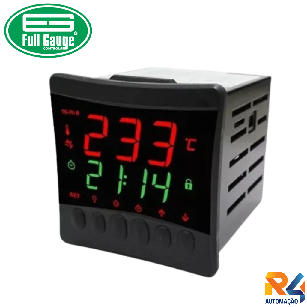 Controlador Temperatura E Tempo P/ Fornos To-712b Full Gauge