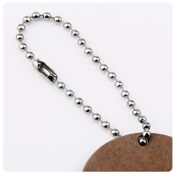 10/60/100/150/200/250 Peças Corrente De Bolinha Ferro 10cmx2.4mm Com Fecho Canoa Tag Pingente Chaveiro Artesanato DIY — imagem 2 de 2