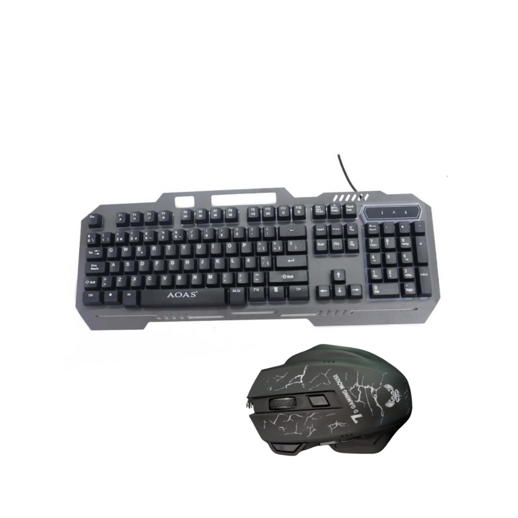 Kit Teclado Mouse X7 Luminado Gamer Semi Mecânico Led Abnt