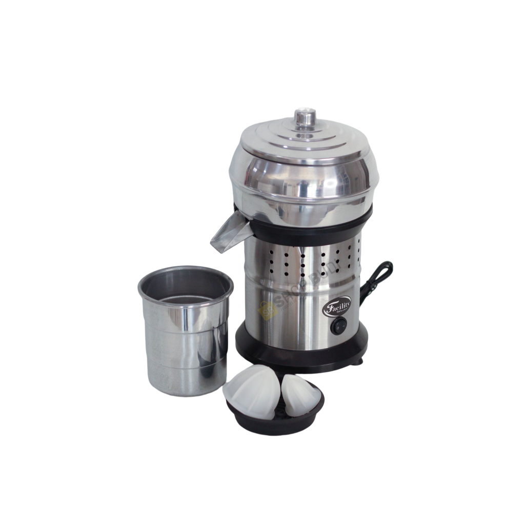 Espremedor De Laranja Extrator Suco Industrial Limão Frutas 500w Bivolt Inox Copo 1 Litro